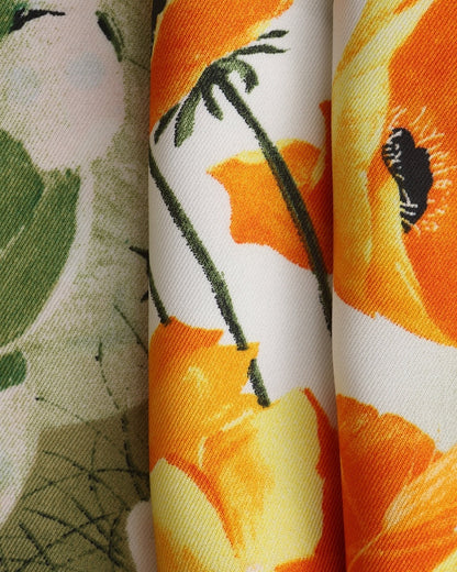 Old Money Impressionist Garden Scarf