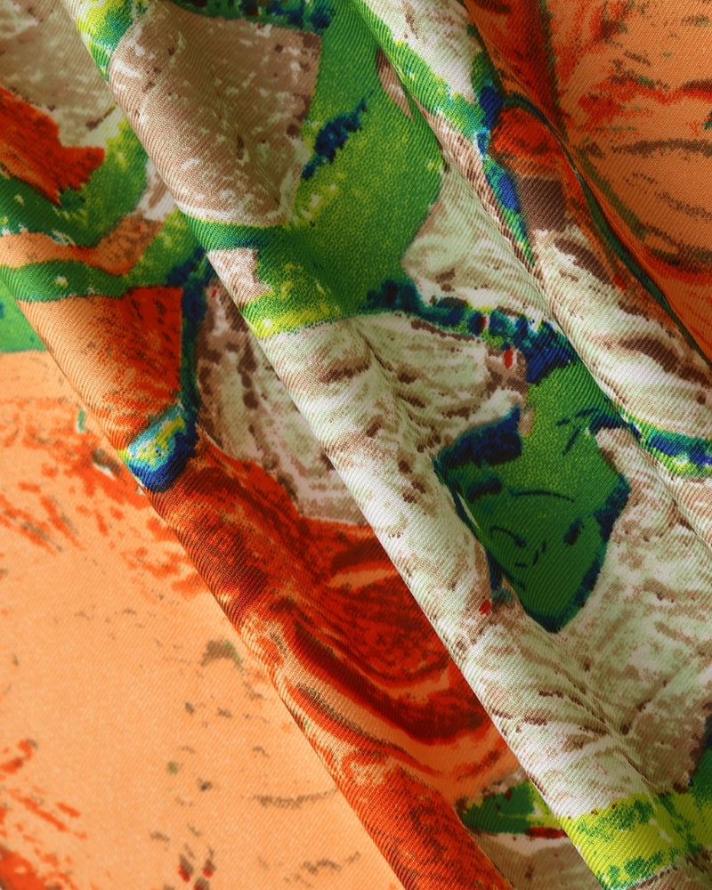 Old Money Impressionist Garden Scarf