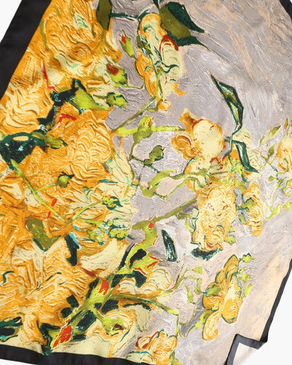 Old Money Impressionist Garden Scarf